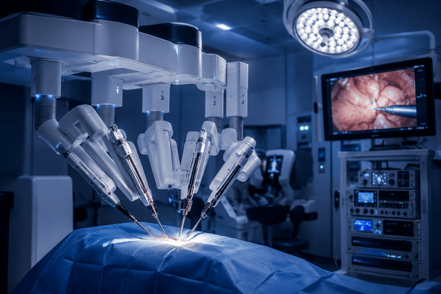 Plataforma de cirurgia robótica em ambiente cirúrgico